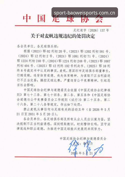 宝威最新版本 中国足球协会最新禁足名单公布,宝威平台见证行业整顿新进展